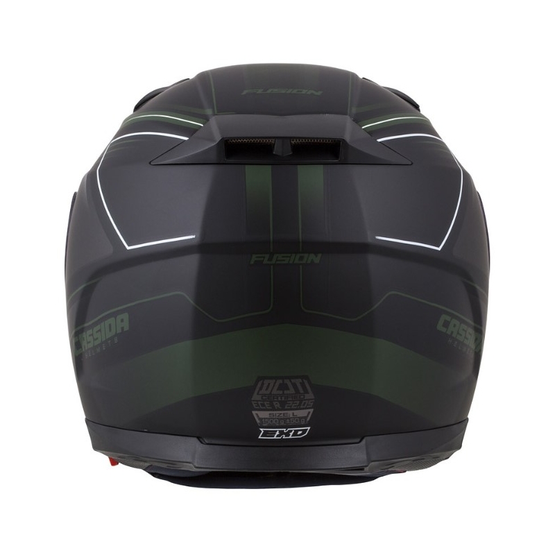 Prilba na motocykel Cassida Apex Fusion čierno-army zelená výpredaj