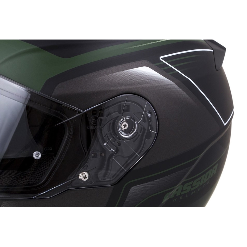 Prilba na motocykel Cassida Apex Fusion čierno-army zelená výpredaj