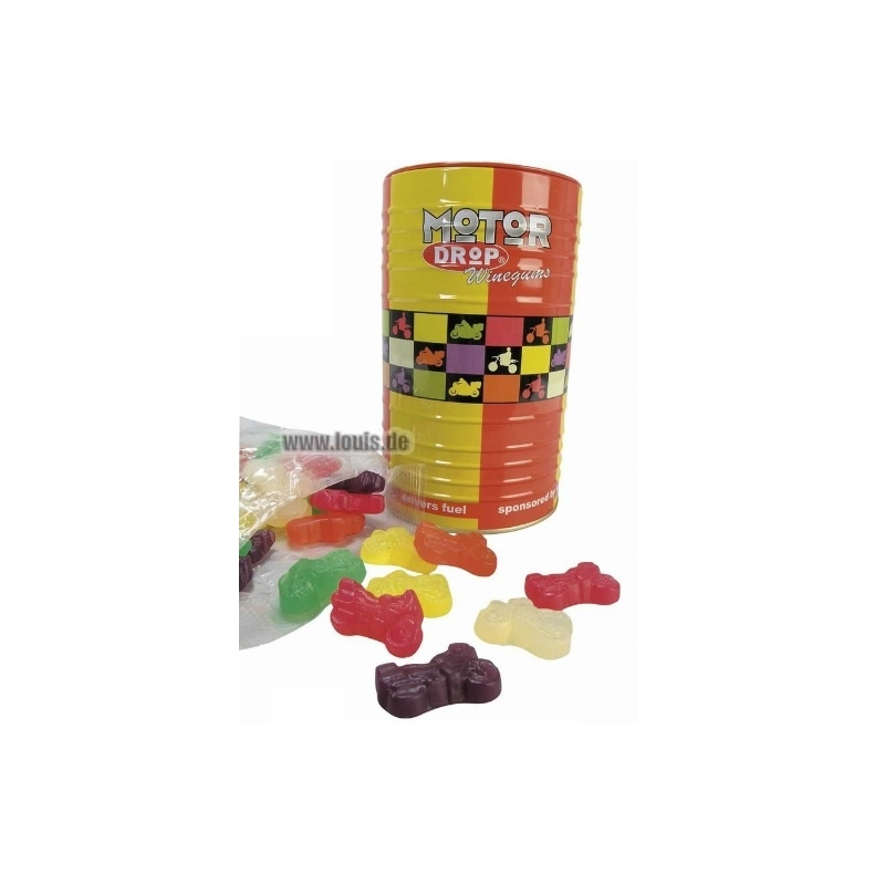 Gumové bonbóniky v tvare motorky-smazano