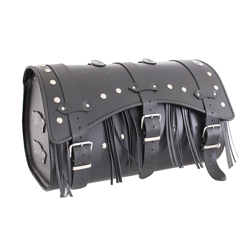 Kožený moto kufor na motocykel Chopper RSA - 9C - dĺžka 48