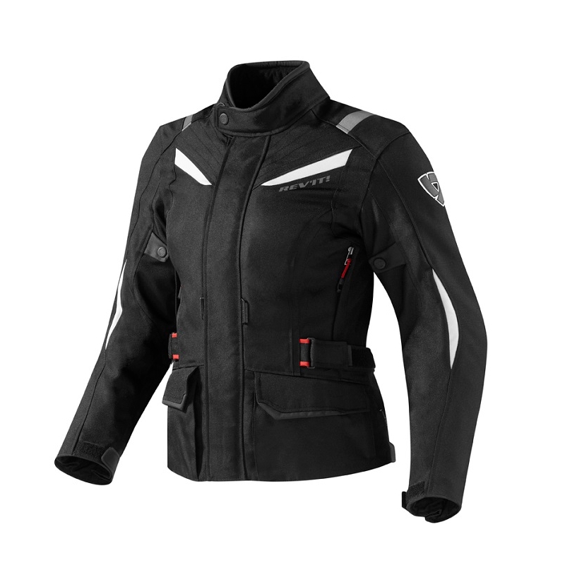 Dámska bunda na motocykel Revit Voltiac čierno/biela výpredaj