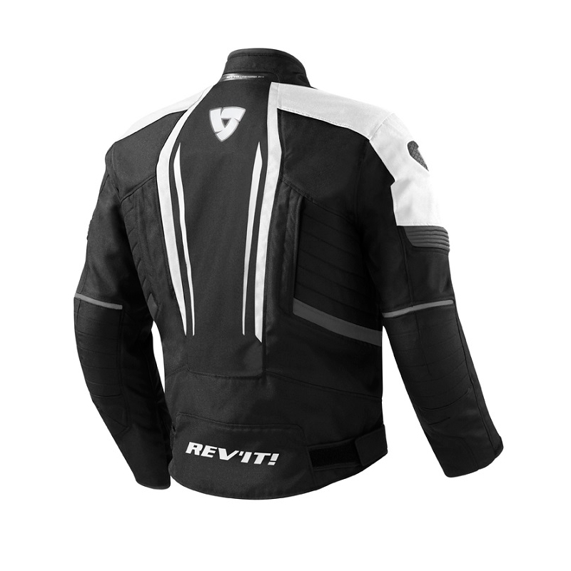 Bunda na moto Revit Shield čierno-biela výpredaj