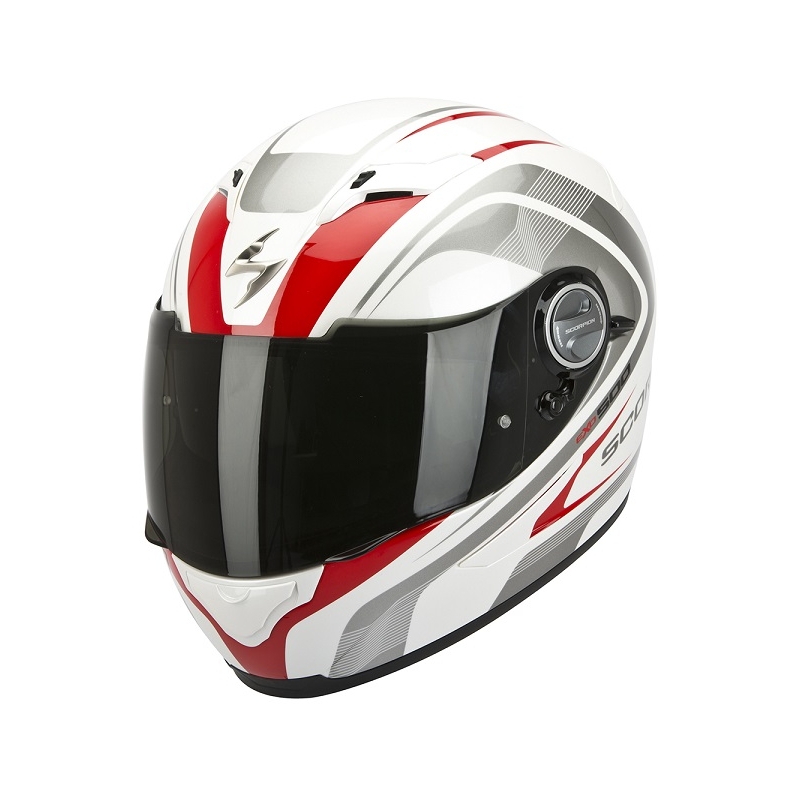 Integrálna prilba na motocykel Scorpion EXO-500 Focus bielo-červená výpredaj
