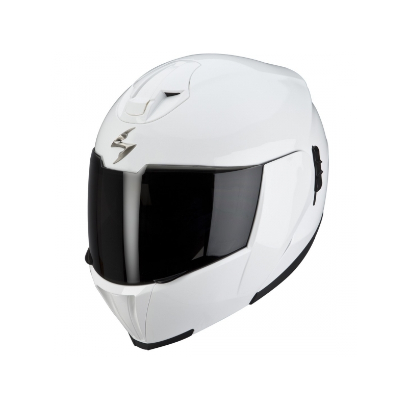 Prilba odklápacia na motocykel Scorpion EXO-910 biela