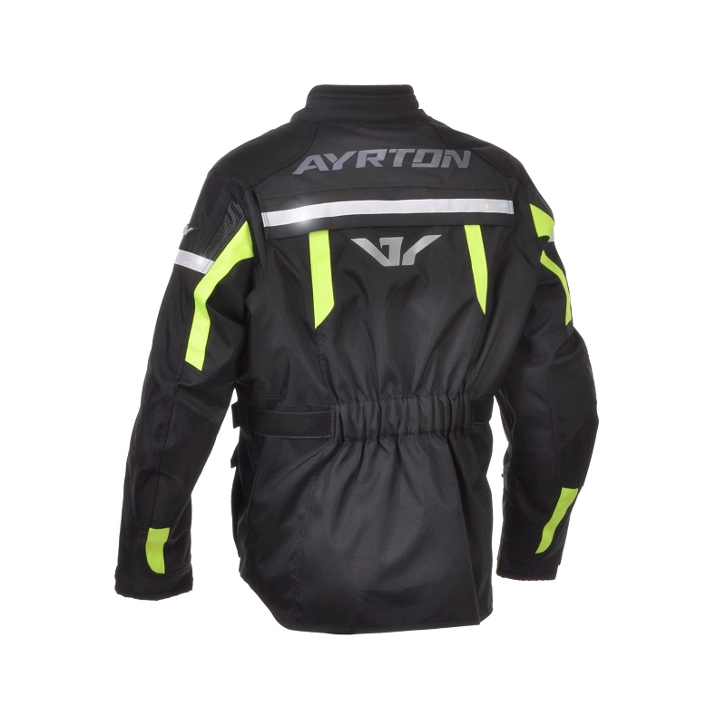 Bunda na motocykel Ayrton Adventure čierno-fluorescenčno-žltá výpredaj