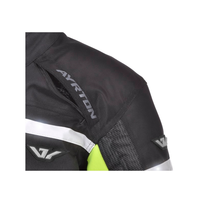 Bunda na motocykel Ayrton Adventure čierno-fluorescenčno-žltá výpredaj