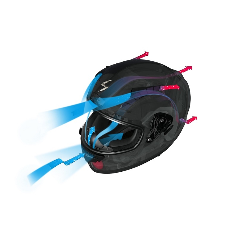 Integrálna prilba na motorku Scorpion EXO-2000 biela výpredaj